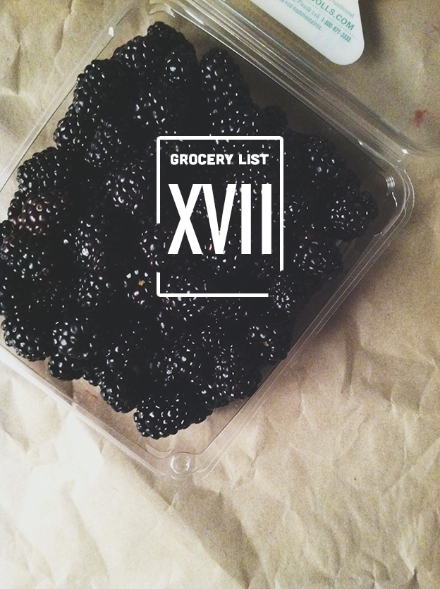 Grocery List XVII // Wit & Vinegar