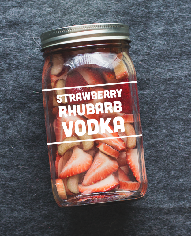 Strawberry Rhubarb Vodka // Wit & Vinegar