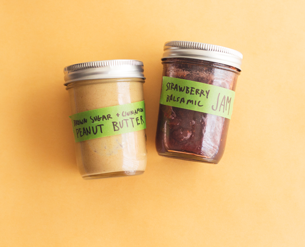 Cinnamon Brown Sugar Peanut Butter and Strawberry Balsamic Jam // Wit & Vinegar