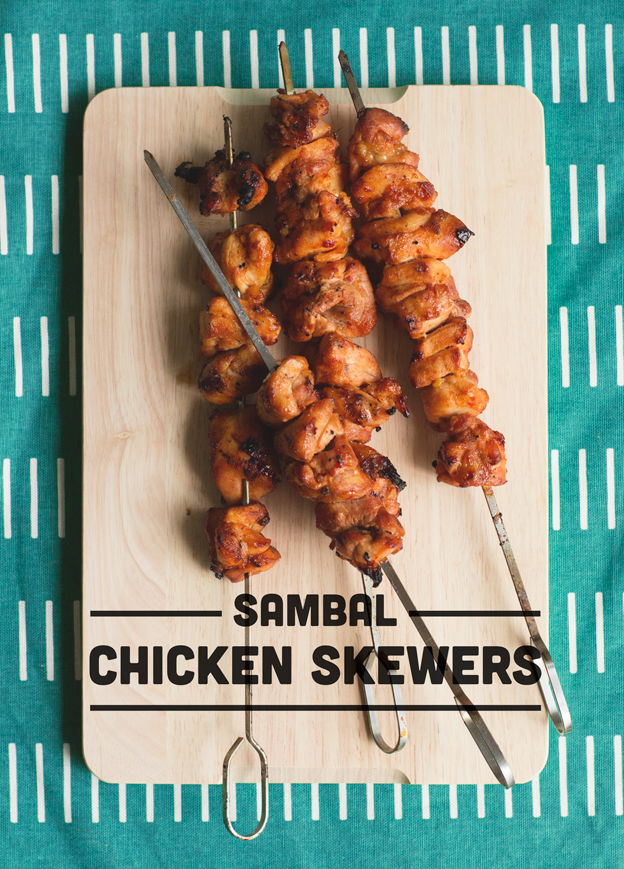 Sambal Chicken Skewers // Wit & Vinegar