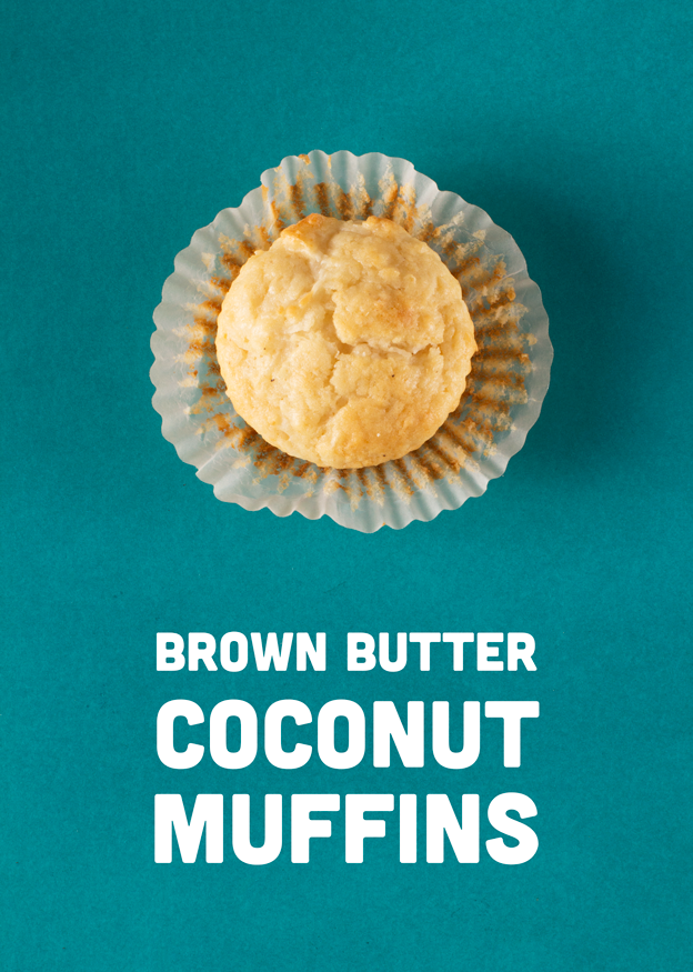 Brown Butter Coconut Muffins & Lime Curd // WIt & Vinegar