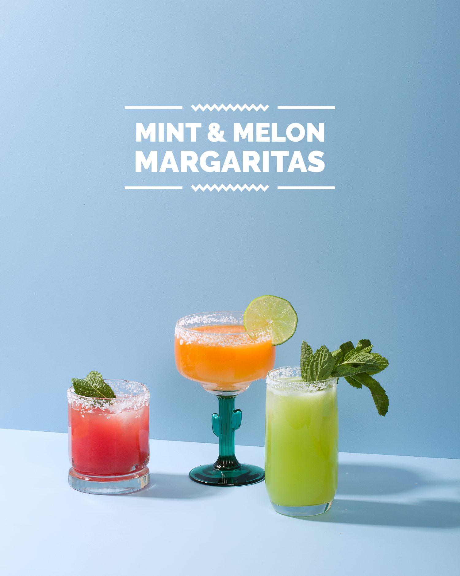 Mint & Melon Margaritas // Wit & Vinegar