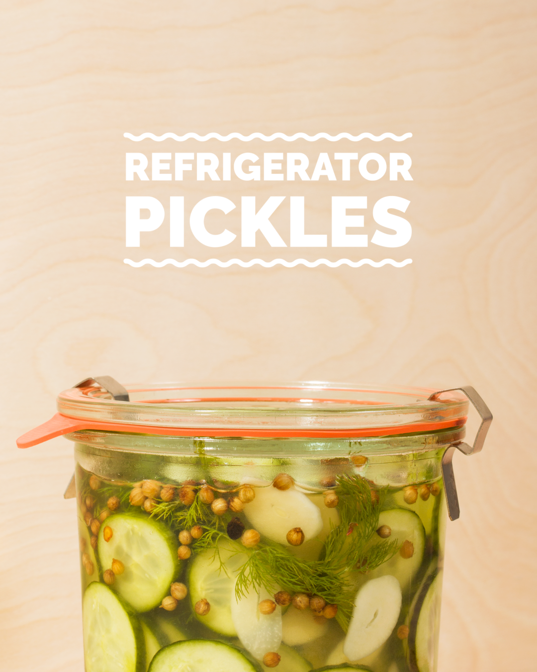 REFRIGERATOR PICKLES Wit & Vinegar