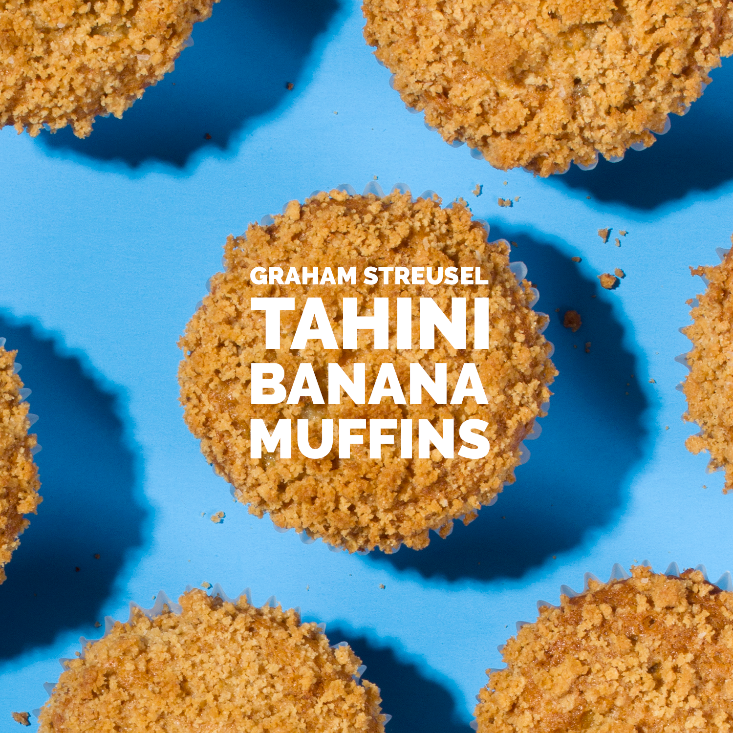 Graham Streusel Tahini Banana Muffins // Wit & Vinegar